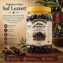 İri Gurme Siyah Zeytin 1 Kilo