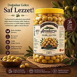 Edremit Kırma Yeşil Zeytin 1 Kilo
