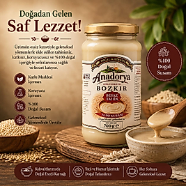 Bozkır Beyaz Çiğ Tahin 700 Gram